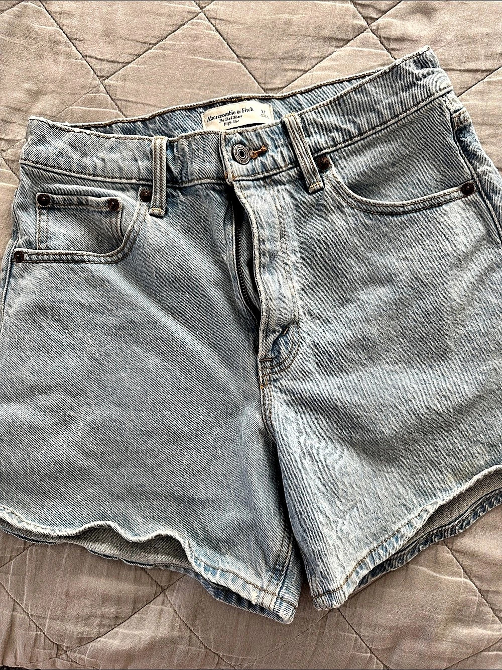 Abercrombie & Fitch The Dad Short High Rise Jean Shorts